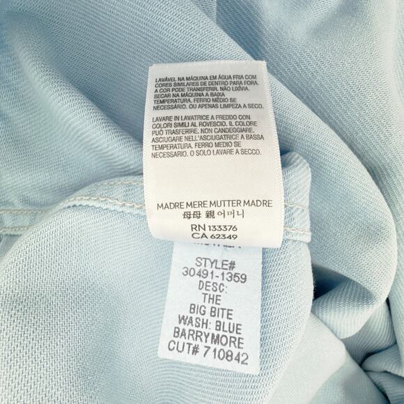 MOTHER Denim SNACKS! The Big Bite Jacket in Blue Barrymore XS - Picture 9 of 16